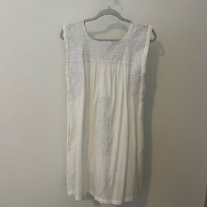 Jmarie White Embroidered Dress